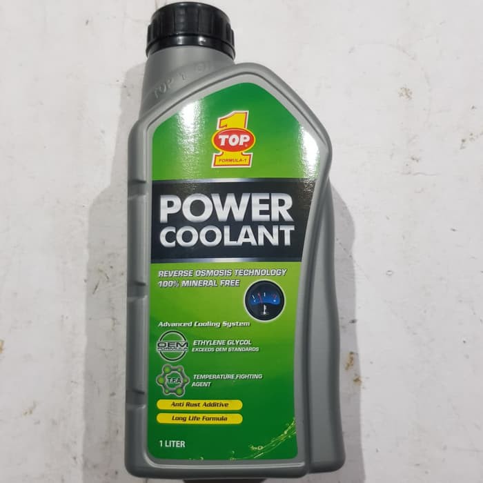 Jual Air Radiator / Radiator Coolant TOP 1 Galon 1 lt Warna Hijau ...