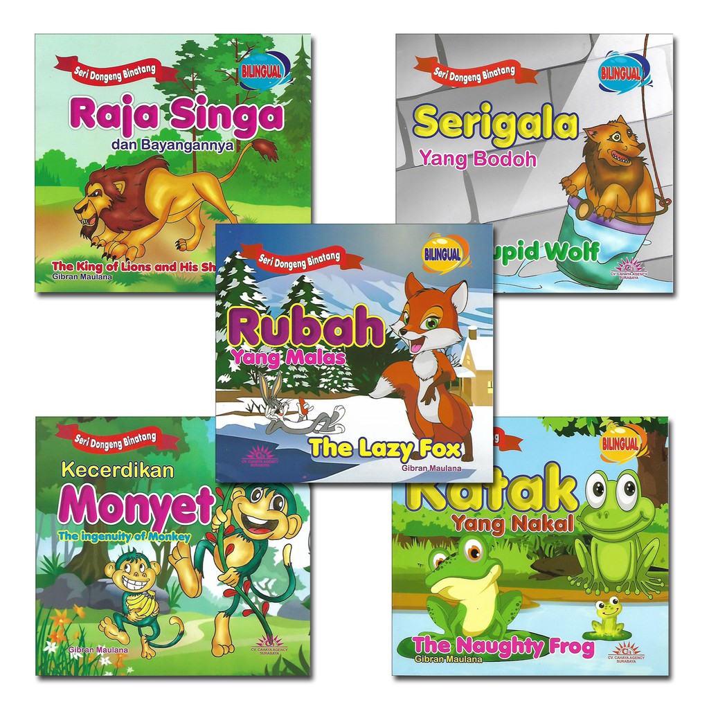 Jual Paket 5 Pcs Buku Cerita Anak Cerita Binatang Dongeng Hewan ...