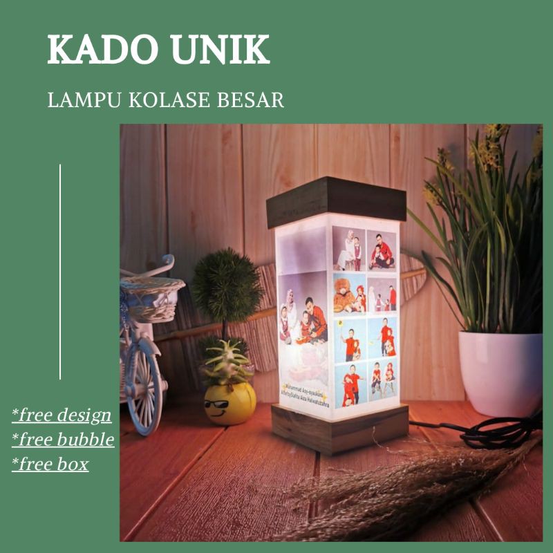 Jual KERAJINAN KAYU UNIK DENGAN LAMPU LED CUSTOM FOTO BEBAS DESAIN ...
