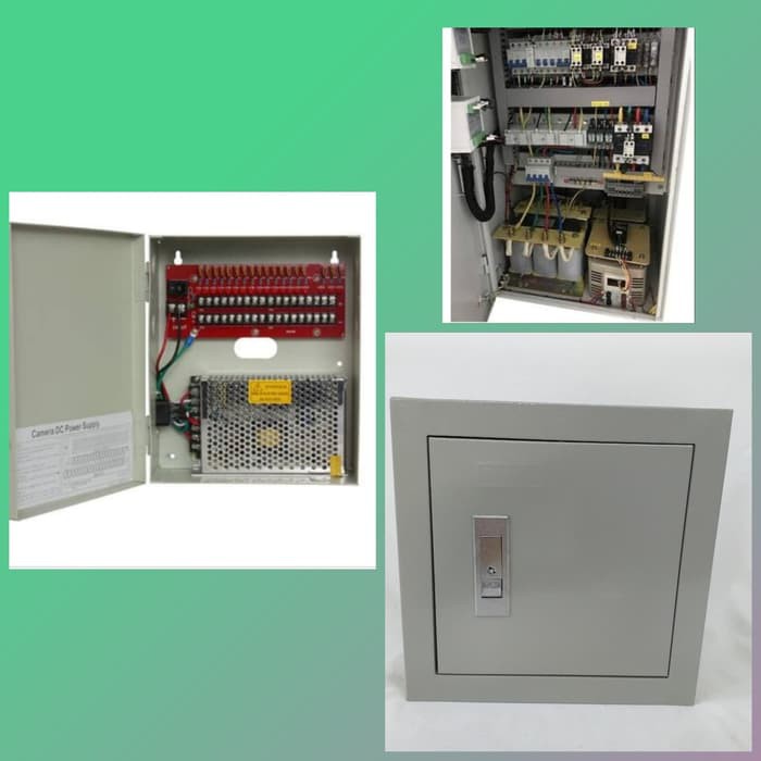 Jual Box Panel 25x25x12cm Plat Besi+Push Open Close+Kunci UNIVERSAL ...