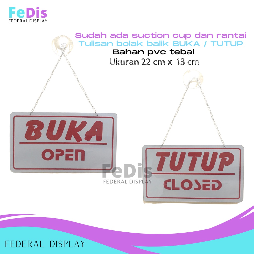 Jual Sign Board Open Closed Buka Tutup Shopee Indonesia