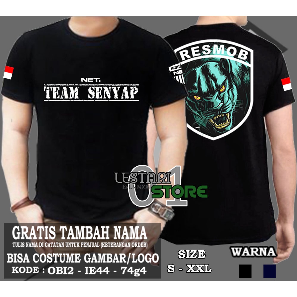 Jual KAOS POLISI RESMOB TEAM SENYAP TANGAN PANJANG - T SHIRT POLISI ...