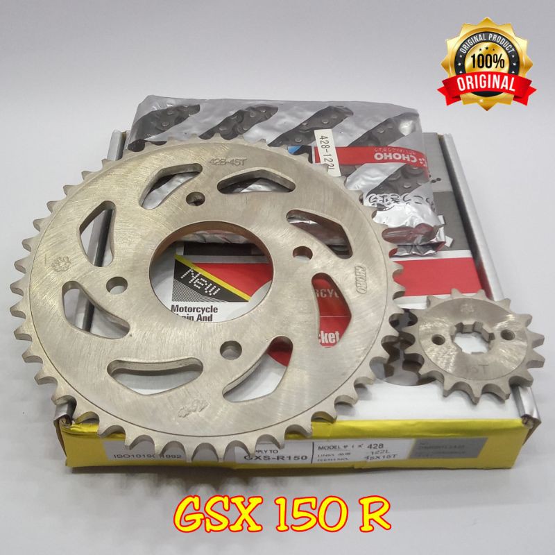 Jual Choho Gear Paket GSX 150 R GSX150 R Gear Depan 15T Gear Belakang