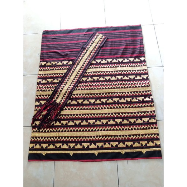 Jual kain sarung tapis Lampung tradisional abung | Shopee Indonesia