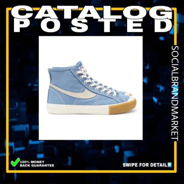 Jual Sepatu Compass Blue Sky Hi Bnib Shopee Indonesia