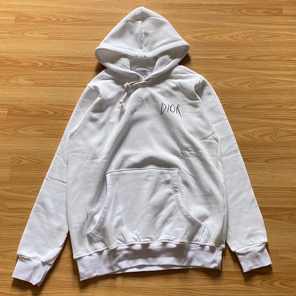 Jual HOODIE DIOR SIDE LOGO PUTIH Shopee Indonesia