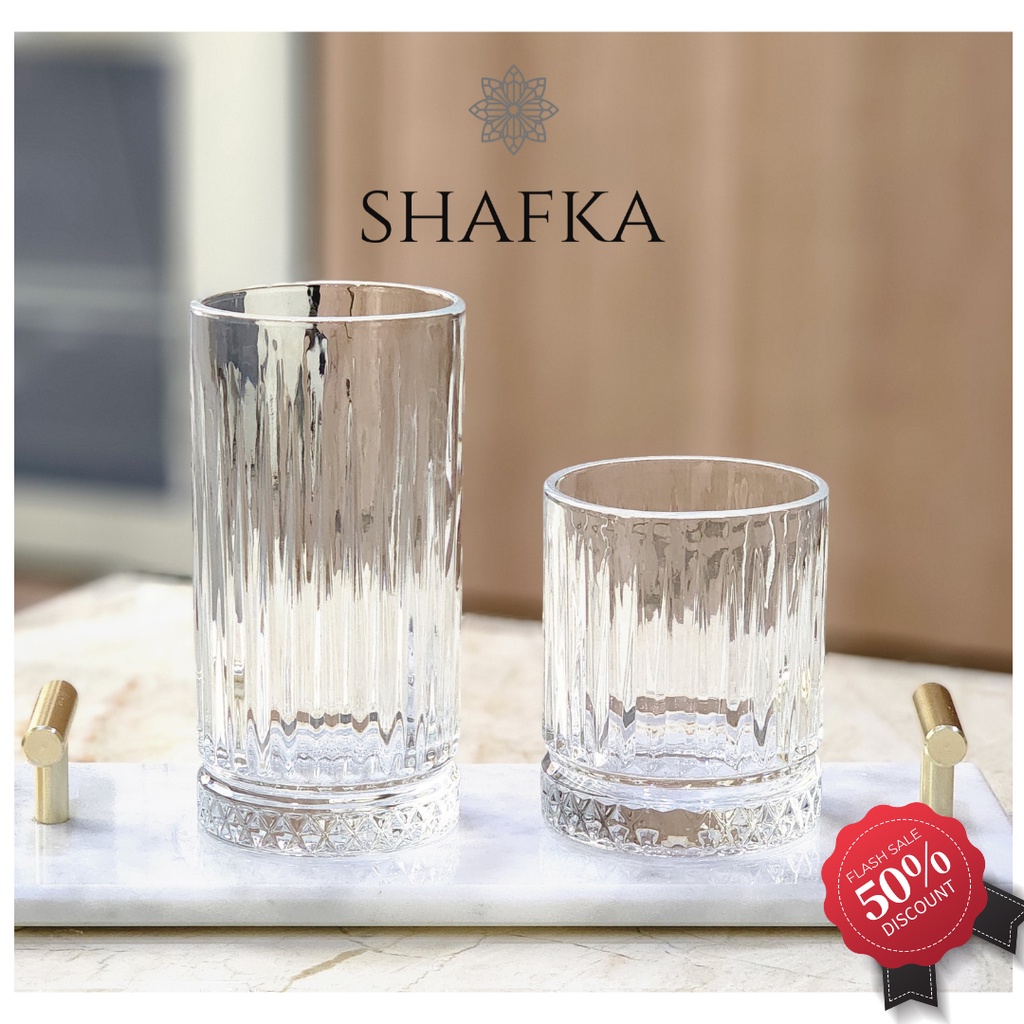 Jual Shafka Crosby Glass Gelas Kaca Aestetik Shopee Indonesia