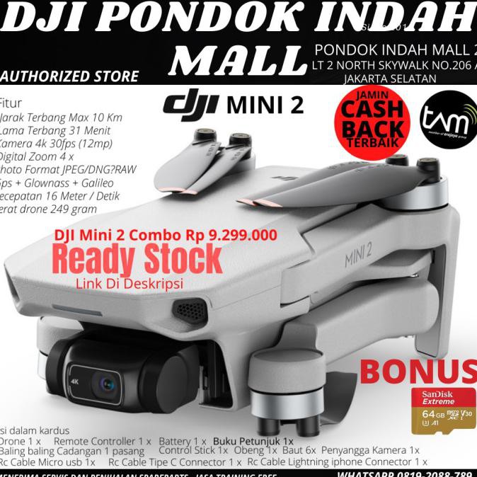 Jual DJI MAVIC MINI 2 / DJI MINI 2 / DJI MAVIC MINI 2 BASIC GARANSI ...