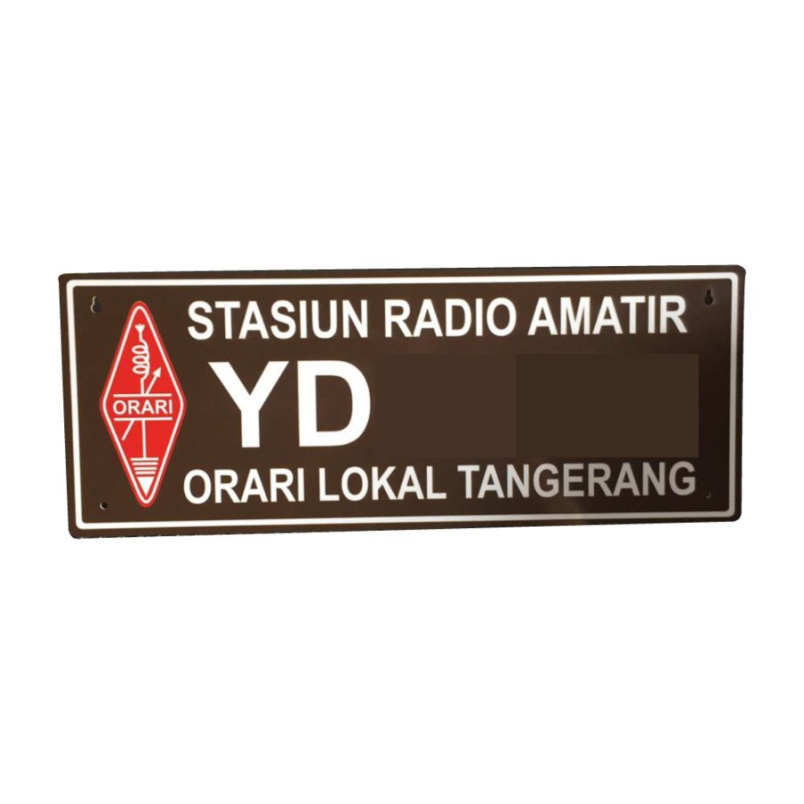 Jual Papan Callsign Orari Rapi Akrilik 49x19x0.2 Laser Cut Kolsen Call ...
