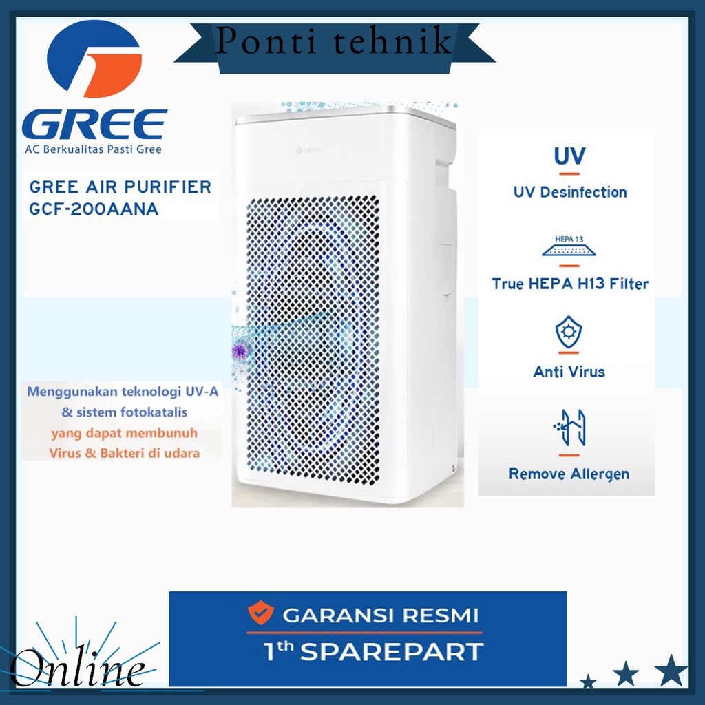 Air purifier store gree gcf200aana