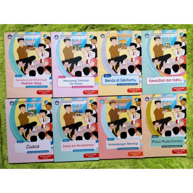 Jual BUKU GURU TEMATIK KELAS 3 TEMA 1 2 3 4 5 6 7 8 | Shopee Indonesia