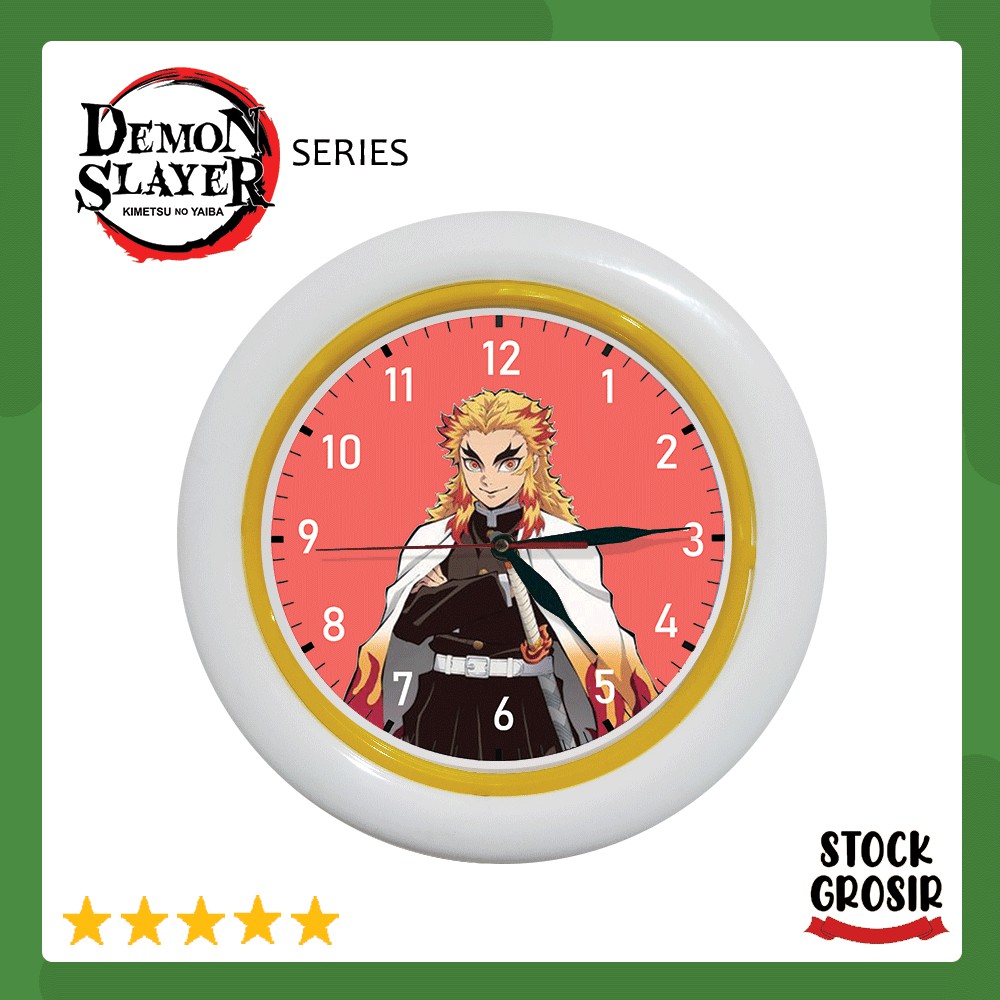 Jual Jam Dinding 21cm Rengoku Demon Slayer (Bisa Diletakkan di meja ...