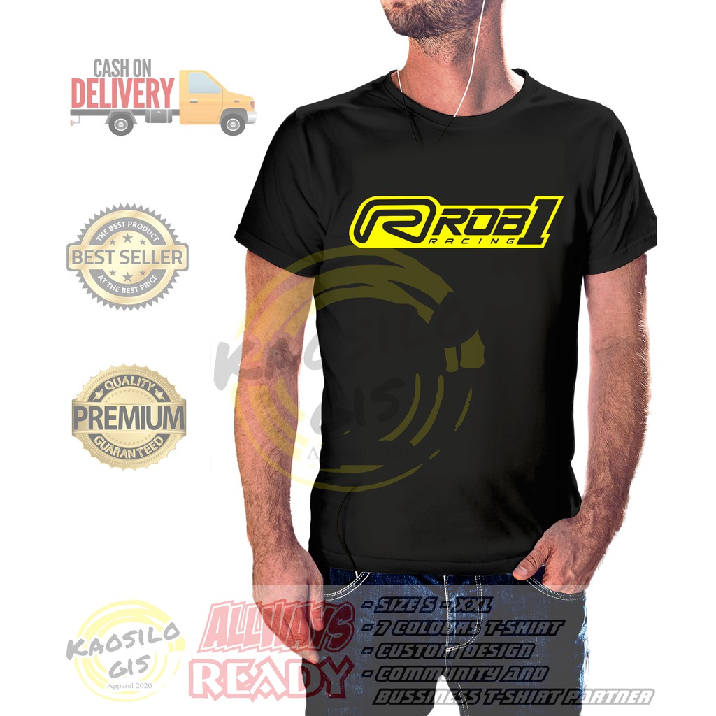 Jual Kaos RCB1 RACING ROB1 LOGO RACING OTOMOTIF - Kaosilogis | Shopee ...