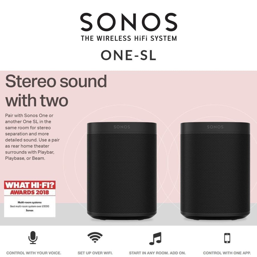 Sonos Speaker Sonos One Gen Stereo Sonos Move – TC Acoustic Malaysia