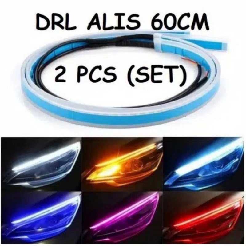 Jual Lampu alis led slim alis DRL fleksibel waterproof 12V alis running ...