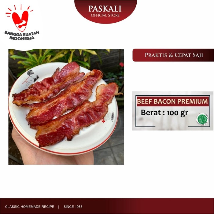 Jual Produk Eksklusif Beef Bacon Paskali 100 gr Murah Shopee Indonesia