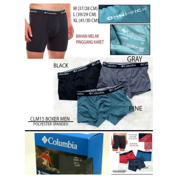 Jual Boxer COLUMBIA MEN BOXER ORIGINAL Shopee Indonesia