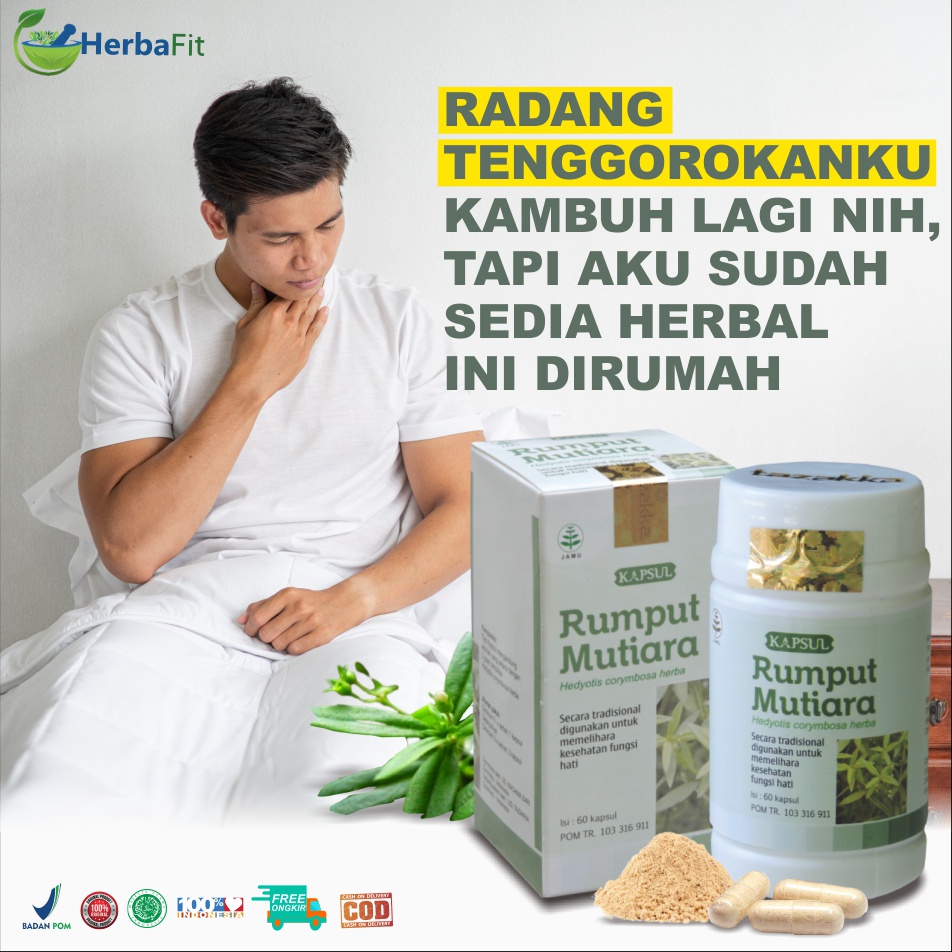 Jual Obat Amandel Obat Herbal Rumput Mutiara Tazakka Isi 60 Kapsul