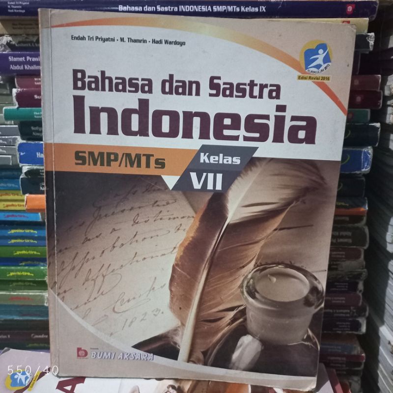 Jual BUKU BEKAS BAHASA DAN SASTRA INDONESIA SMP KELAS 1 BUMI AKSARA ...