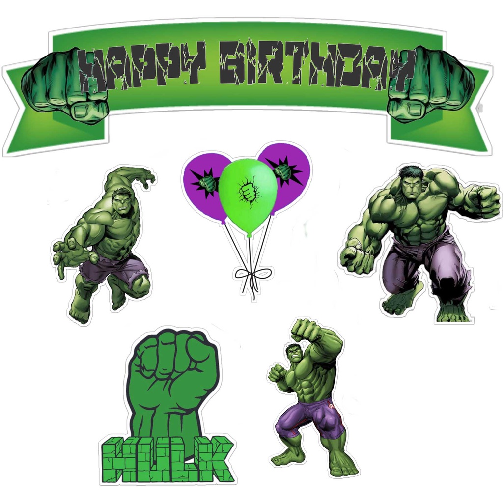 Jual TOPPER CAKE ULANG TAHUN / HIASAN KUE HULK | Shopee Indonesia