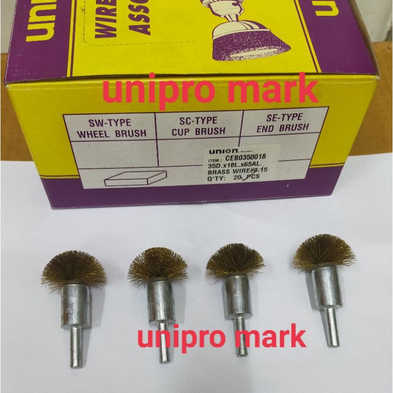 Jual SIKAT CIRCULAR END BRUSH CEB18 KUNING BRASS ASLI 0.15 HALUS