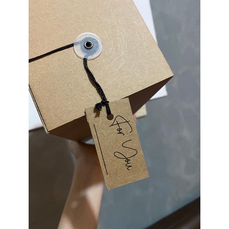 Jual box corrugated mailbox siap dipakai dengan hangtag for you cocok ...