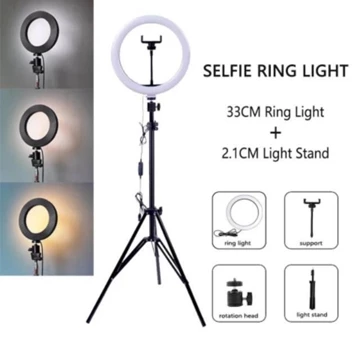 Ringlight Besar I Udah Satu Paket Tinggal Pasang I 30 33 CM Panjang 2 1 Meter I Lampu Bundar
