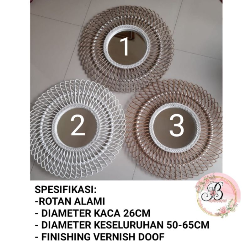 Jual Cermin Rotan Kaca Rotan Hiasan Dinding Kaca Hiasan Dinding Rotan Shopee Indonesia