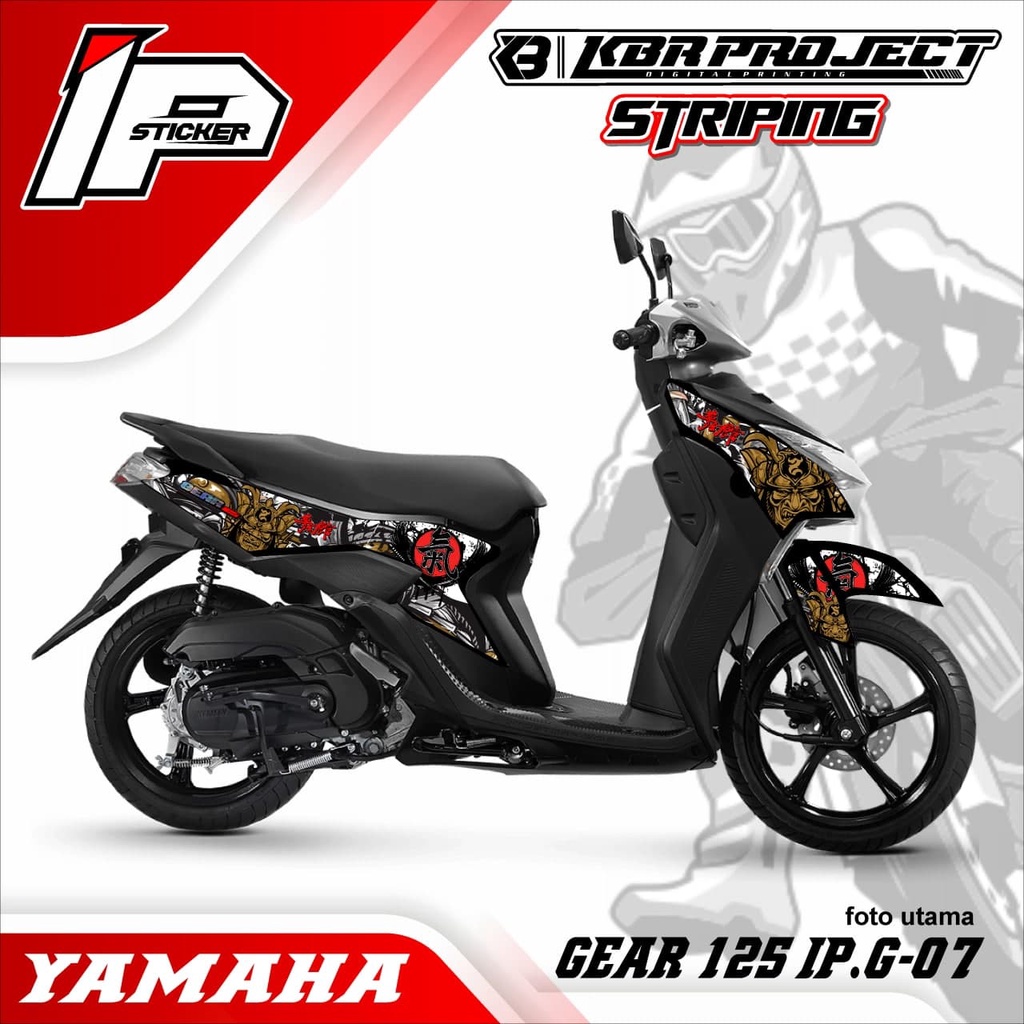 Jual GEAR 125 striping GEAR 125 motor YAMAHA motor sticker variasi