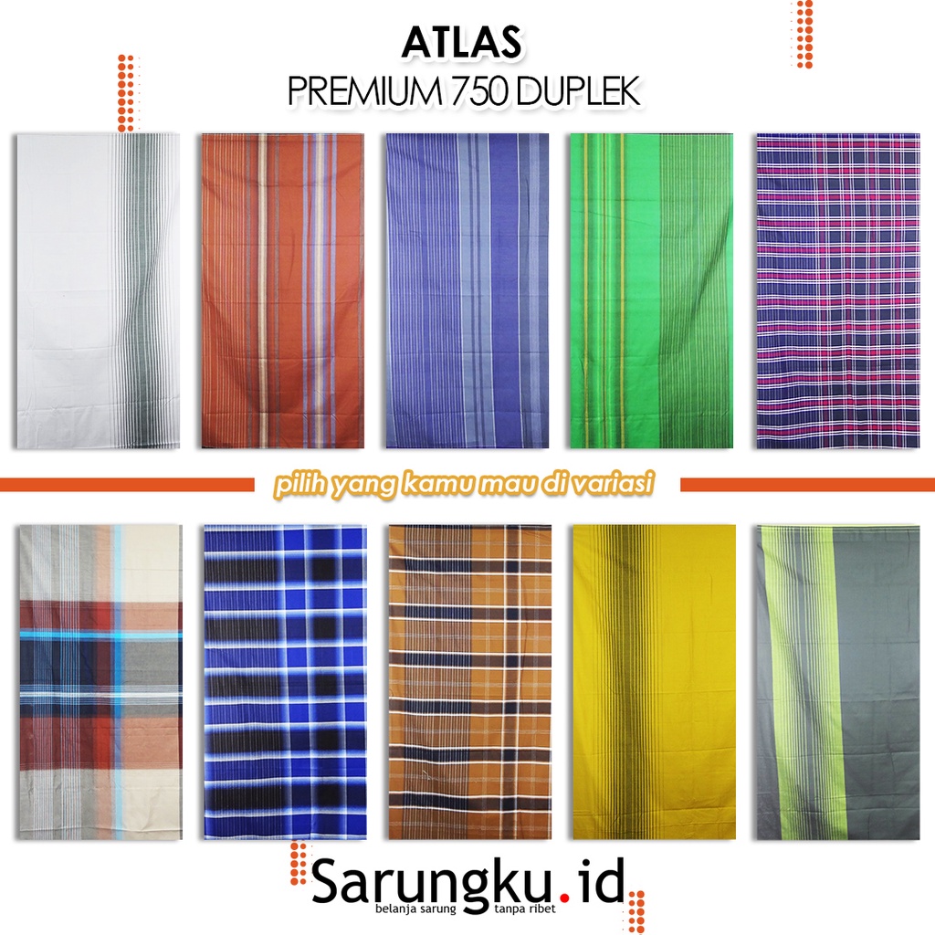 Jual SARUNG ATLAS PREMIUM 750 DUPLEK | Shopee Indonesia