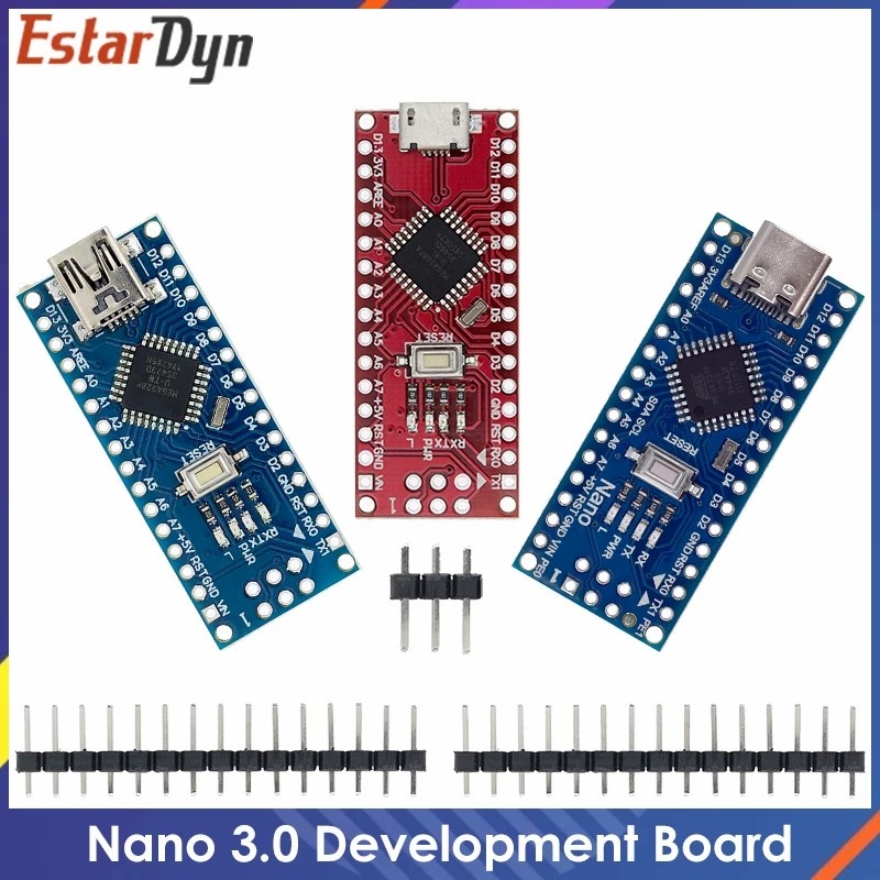 Jual Arduino Nano V3 Micro USB dan USB Type C Atmega328 5V 16Mhz Nano ...
