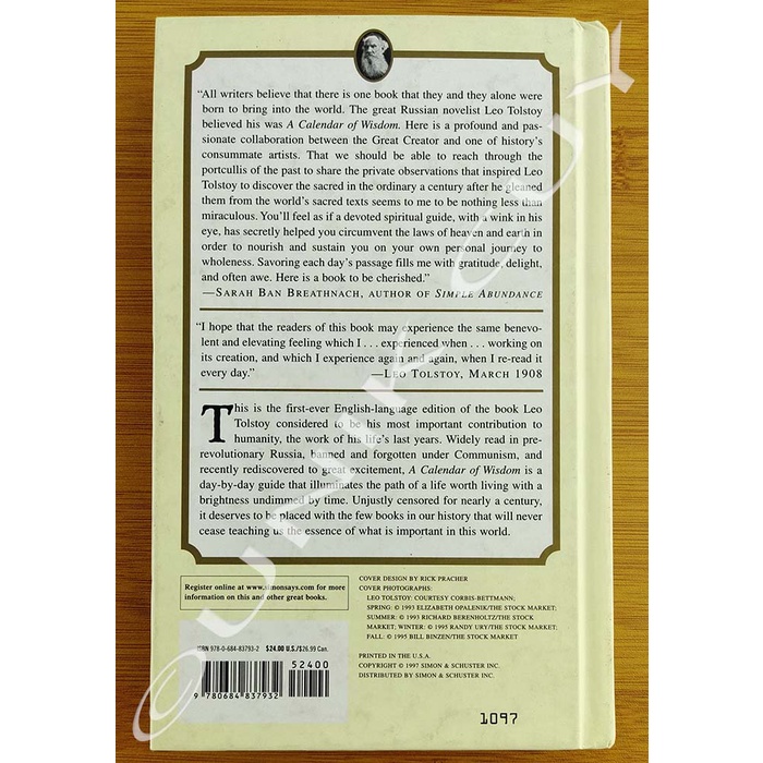 Jual Leo Tolstoy A Calendar of Wisdom Shopee Indonesia