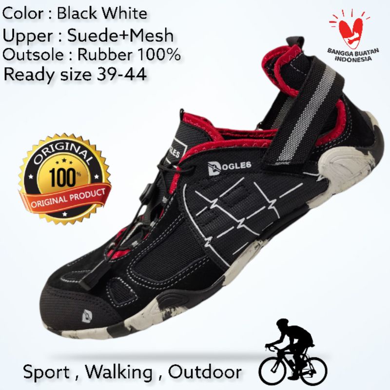 Jual Sepatu Sepeda Pria MTB Road Bike Non Cleat Gowes Dogles Original