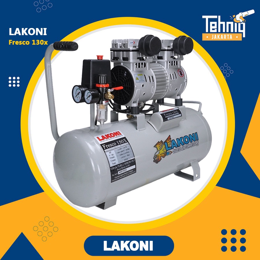 Jual Mesin Kompresor Angin Listrik Tanpa Oli LAKONI FRESCO 130 X Oil ...