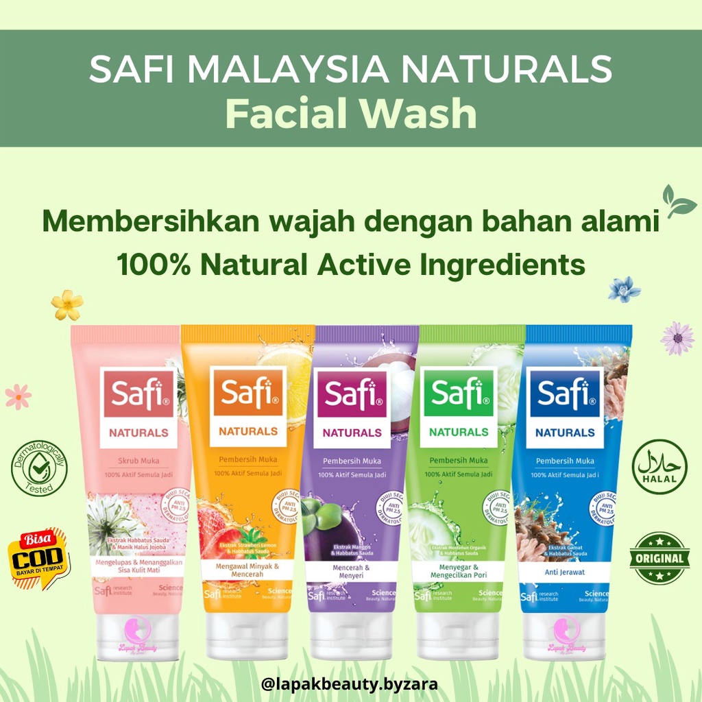 Jual Safi Natural Cleanser Pembersih Pencuci Wajah Facial Wash Facewash