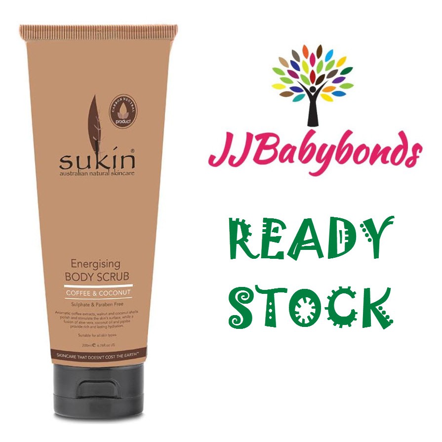 Jual Sukin Energising Body Scrub Coffee & Coconut 200 ml Shopee Indonesia