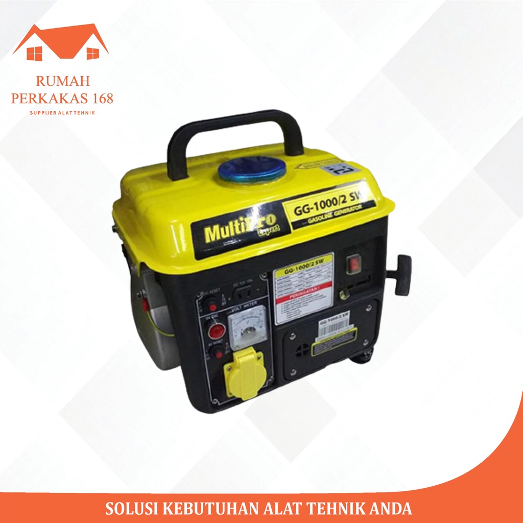 Jual Multipro Mesin Genset Listrik Bensin Generator 1000 Watt GG-1000/2 ...