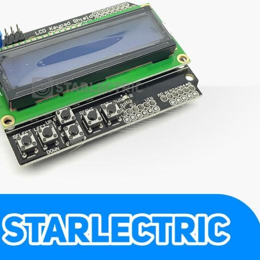 Jual LCD Keypad shield LCD 16x2 1602 for Arduino Mega | Shopee Indonesia