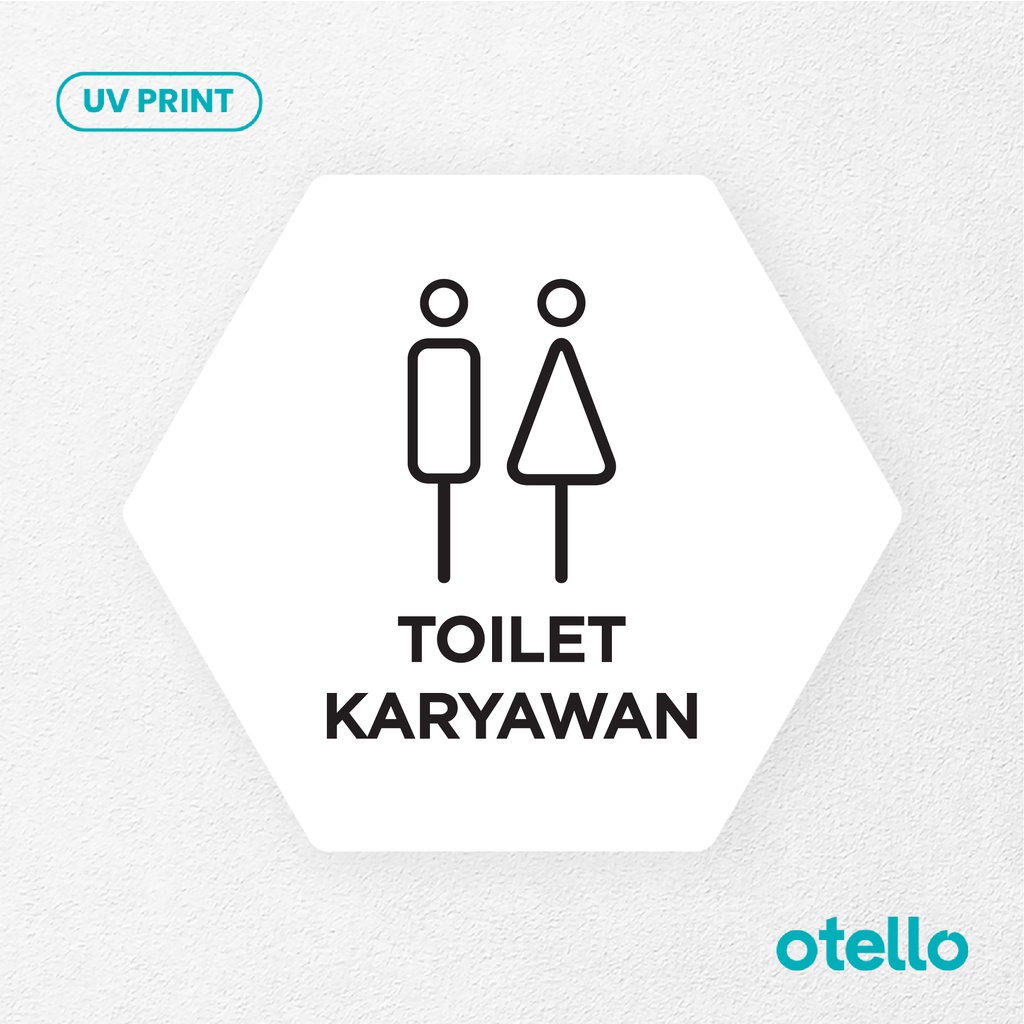 Jual Toilet Karyawan Signage Board Akrilik Tempel Dinding Papan Acrylic ...