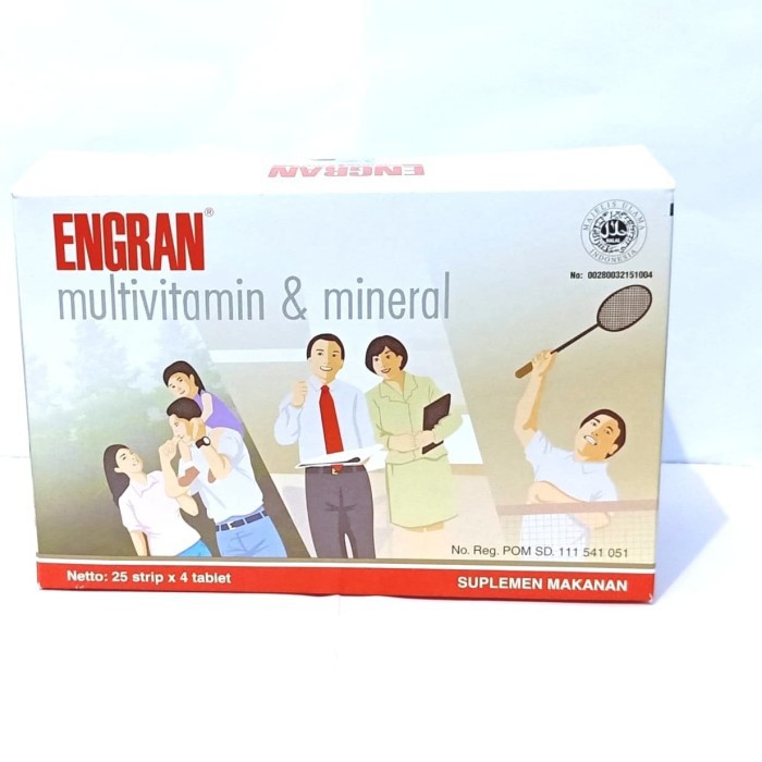 Jual ENGGRAN ENGRAN MULTIVITAMIN 1strep 4tab | Shopee Indonesia