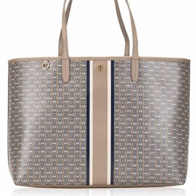 Tory burch french clearance gray gemini link tote