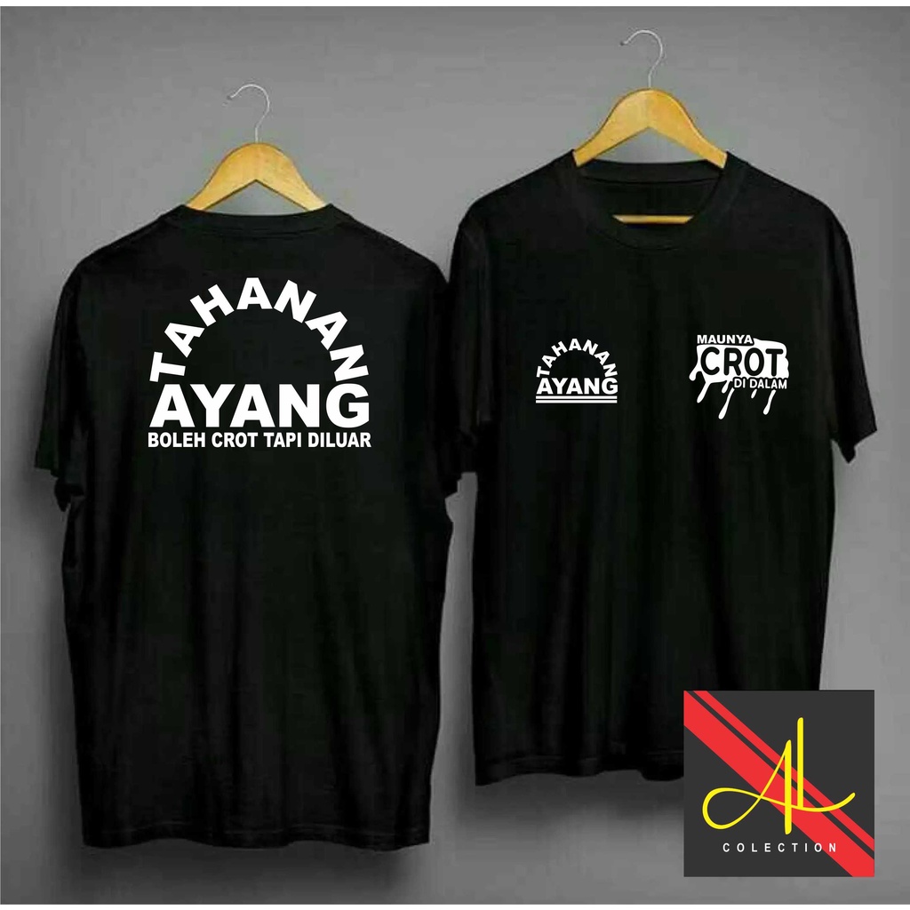 Jual kaos atasan tahanan ayang, mau crot tapi diluar, kaos kata2 lucu untuk  pria dan wanita | Shopee Indonesia