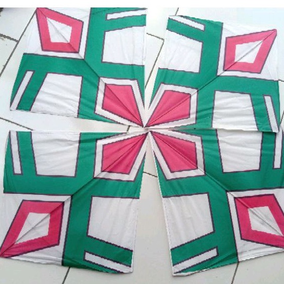 Jual Layangan Aduan Sablon Motif 2 Warna Ukuran 58 Mainan Layang-layang