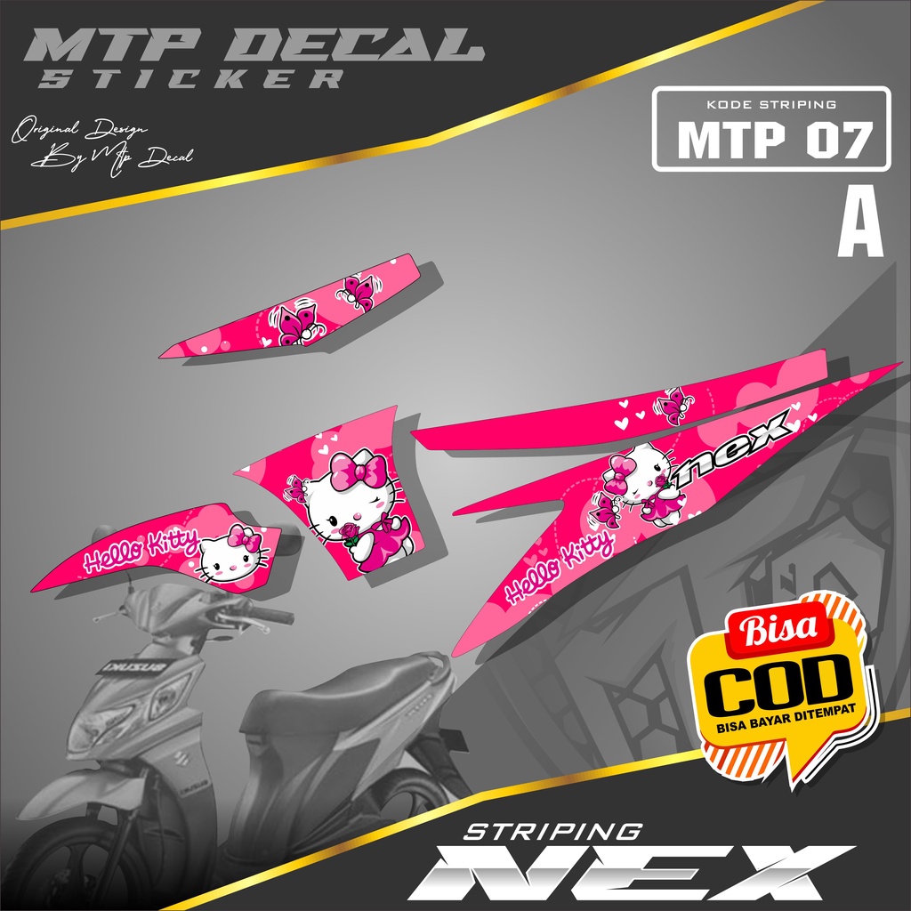 Jual (PROMO) Sticker Striping NEX OLD- Stiker Variasi Lis Motor Nex Old ...