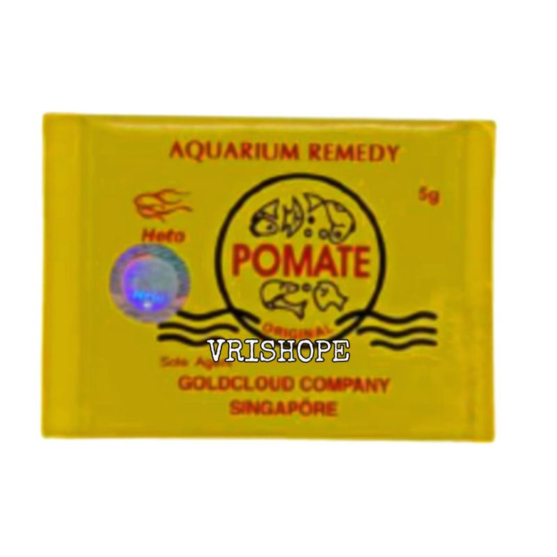 Jual Pomate Original Singapura 5 gram Obat Antibiotik Jamur Ikan Arwana ...