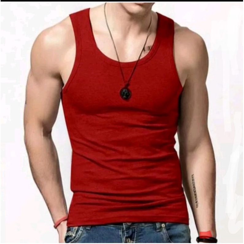 Jual singlet pria warna merah | Shopee Indonesia