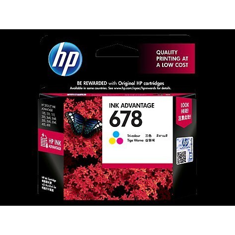 Jual Tinta Cartridge HP 678 Color Original | Shopee Indonesia