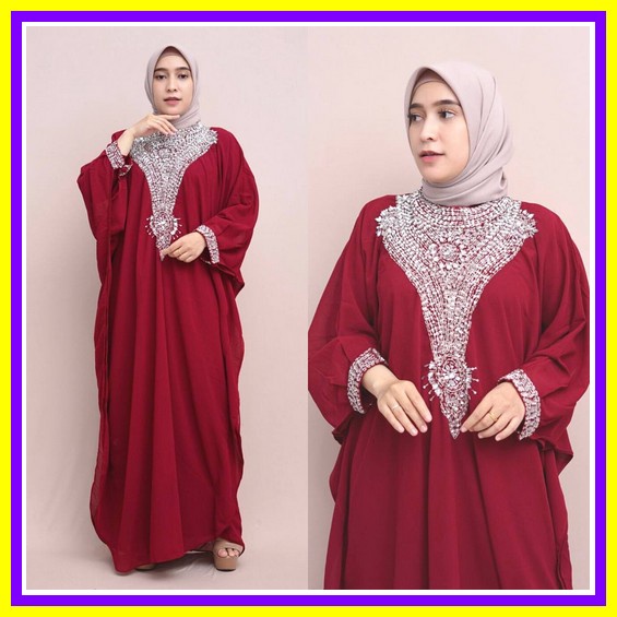 Jual Baju Kaftan Dress Terbaru 2022 Modern Lebaran Mewah Outfit Of The ...