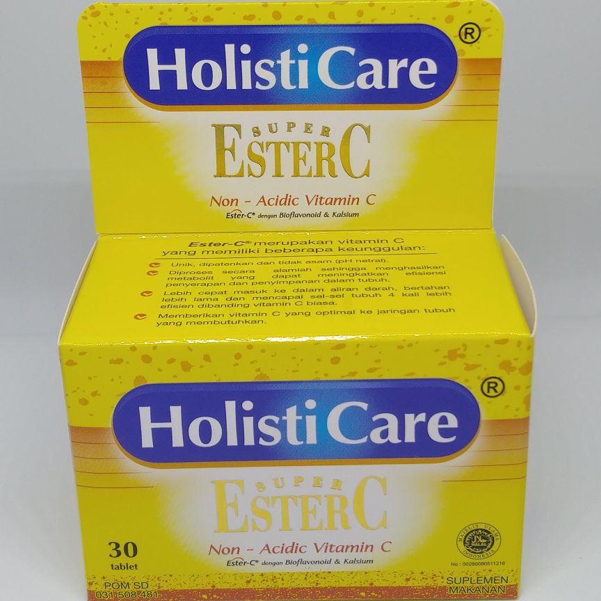 Jual Ester C holisticare 30s / vitamin c / daya tahan tubuh | Shopee ...