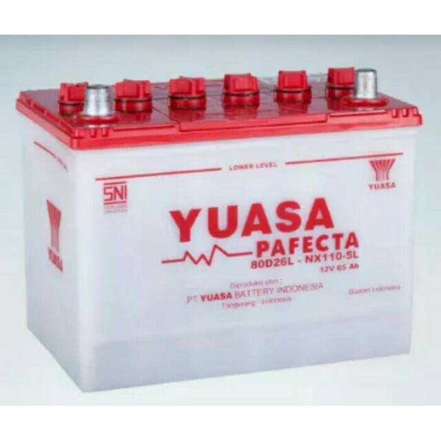 Jual Aki Accu Basah 80D26L 12V 70AH 70Amper Yuasa Pafecta Basah